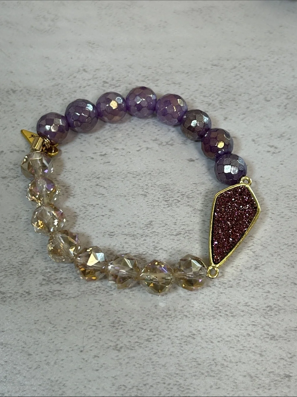 Erimish faceted purple